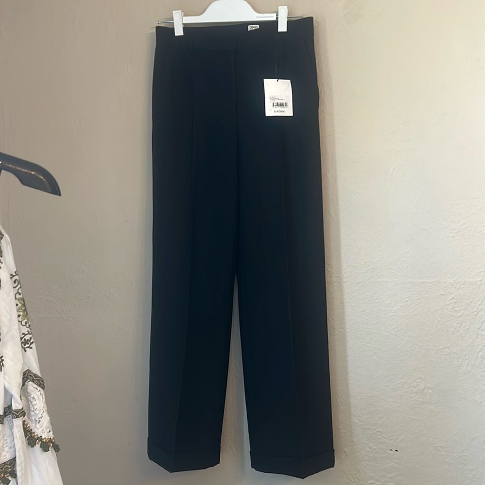 TOTEME Cuffed Straight Trousers